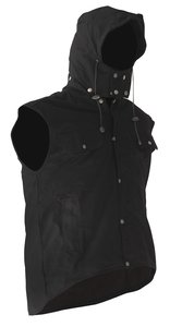 Products: Oilskin Vest With Hood – Sleeveless Waterproof Workwear