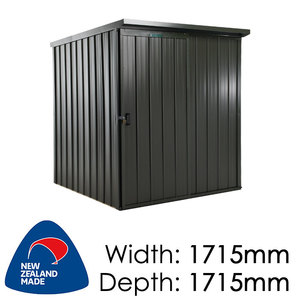 Duratuf Kiwi Shed Lean-to 1.7×1.7 Single Sliding Door