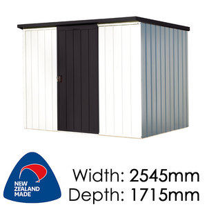 Duratuf Kiwi Sheds: Duratuf Kiwi Shed Lean-to 2.5×1.7 Single Sliding Door