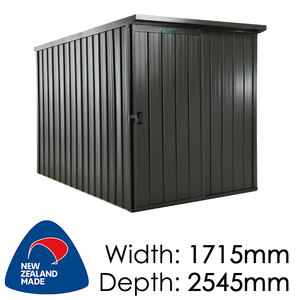 Duratuf Kiwi Sheds: Duratuf Kiwi Shed Lean-to 1.7×2.5 Single Sliding Door