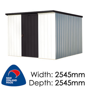 Duratuf Kiwi Sheds: Duratuf Kiwi Shed Lean-to 2.5×2.5 Single Sliding Door