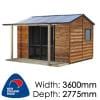 10m2 Sheds: Classic Cedar Urban Timber Garden Shed