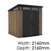 Full Shed Range: Premium Outdoor & Garden Storage: Keter Venetian 7×7 Outdoor Storage Shed