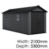 Keter Newton Plus 7517 Outdoor Storage Shed