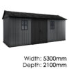 Keter Newton Plus 1775 Outdoor Storage Shed