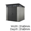 Full Shed Range: Premium Outdoor & Garden Storage: Keter Artisan 7×7 Outdoor Storage Shed