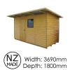 Full Shed Range: Premium Outdoor & Garden Storage: Pinehaven Taupo Contemporary Shed
