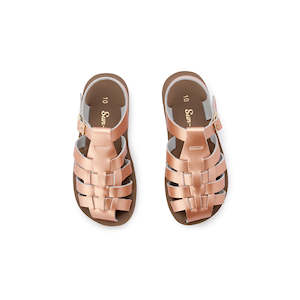 Kids Shoes And Gumboots: Saltwater Sailor Rose Gold Kids