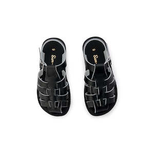 Kids Shoes And Gumboots: Saltwater Sailor Black Kids