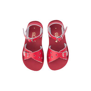 Saltwater Sandals: Saltwater Sweetheart Red Kids