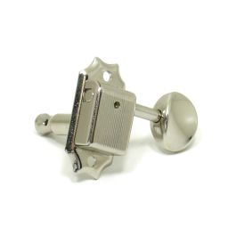 Gotoh SD90 Kluson Style Tuning Key Set - Oval Metal Button - Nickel