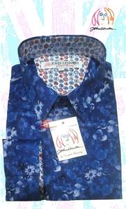 English Laundry: John Lennon L/S Shirt - Blue Floral