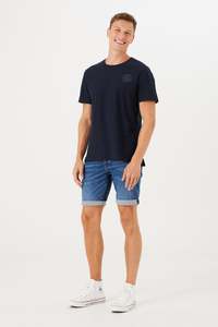 Mens Shorts: Rocko Bermuda Denim Short - Medium Used