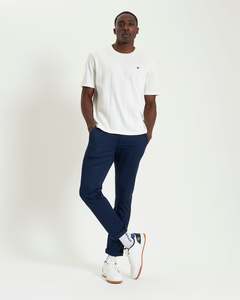 Textured Vertical Stripe Tee - Snow White