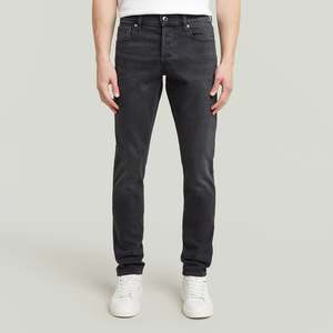 Denim: 3301 Slim Jean - Antic Charcoal