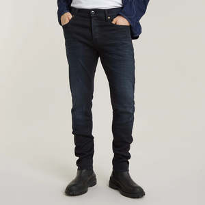 Denim: 3301 Slim Jean - Dark Aged