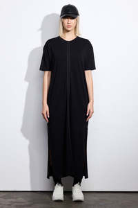 Solange Tee Dress - Black