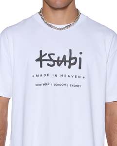 Ksubi Mens: Plated Biggie S/S Tee - Tru White