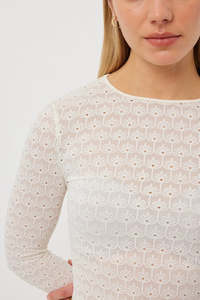 Tuesday Label: Layering Top - Ivory Lace