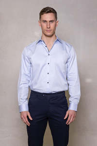 Cutler Co: Blaine L/S Shirt - Pale Blue