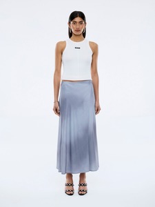 Indi Satin Skirt - Grey Wash