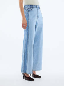 Lia Spliced Jean - Indigo Splice