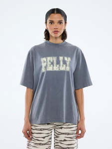 Pelly World Tour Tee - Washed Grey
