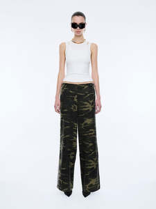 Myla Wide Leg Pant - Camo