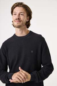 Textured Knit Sweater - Slate