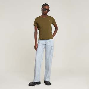 Judee Cargo Denim Jean - Sun Faded Piscina Blue