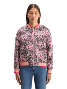 Reversible Bomber Jacket - Shibori Floral Pink