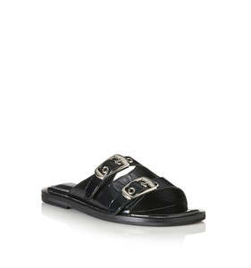 Ellis - Black Oily Leather