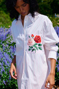 Aston Studio: Buddy Shirt - Baby Rose Stripe