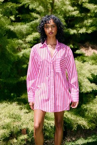 Buddy Shirt - Magenta Stripe