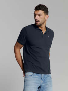 Solid Stretch Pique Polo - Night
