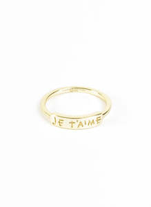 Love You Ring - 14K Gold Plated