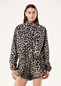 Pe Nation: Shield Jacket - Leopard Print