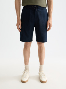Mens Shorts: Fave Cotton/Linen Short - Night