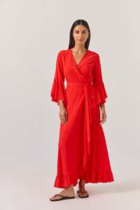Alice Dress - Tomato