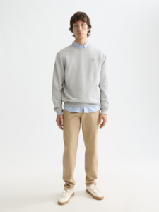 New Mens: Stuart Stretch Cotton Chino Pant - Sand