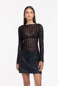 Blak: Gigi Top - Black Daisy