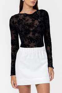 Gigi Top - Black Floral