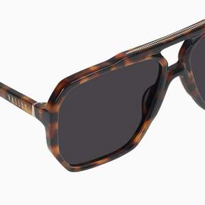 Womens Eyewear: Rodeo Sunglasses - Dark Tort w. Gold Metal/Black Lens
