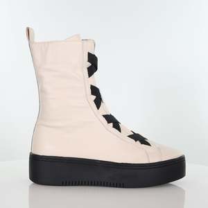 Womens Footwear: Katerina - Ivory w/Black Sole