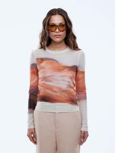 Daisy LS Top - Autumn Leaf Print