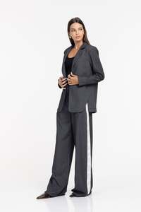 Blak: Eternity Pant - Grey Pinstripe