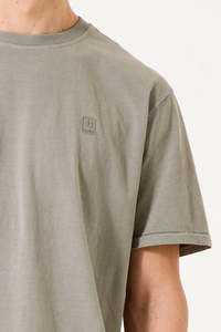Mens T Shirts: Garcia Mens Logo Tee - Vetiver