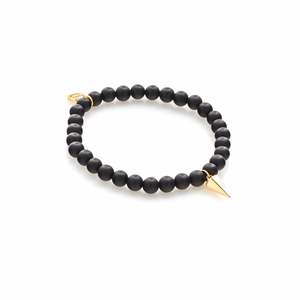 Jewellery: All For One Bracelet - Black Onyx/Gold