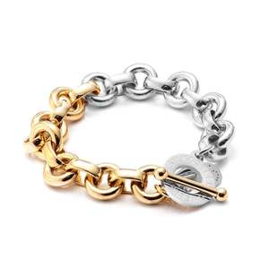 Jewellery: Heirloom Two Tone Bracelet - Silver/Gold