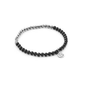 Jewellery: Party At The Front Bracelet - Black/Silver